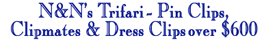 Trifari - Pin Clips Clipmates Dress Clips over $300