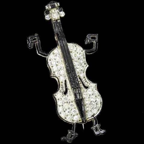 After Agnini & Singer (Ora) 'Jitterbug' (Contemporary Copy) Violin with Arms and Legs Music Pin