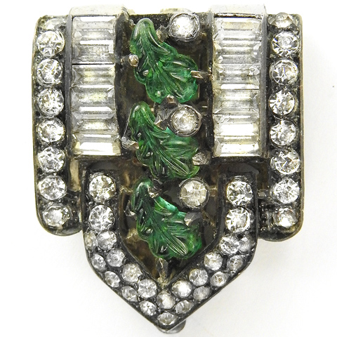 Deco Diamante Baguettes and Emerald Fruit Salads Dress Clip