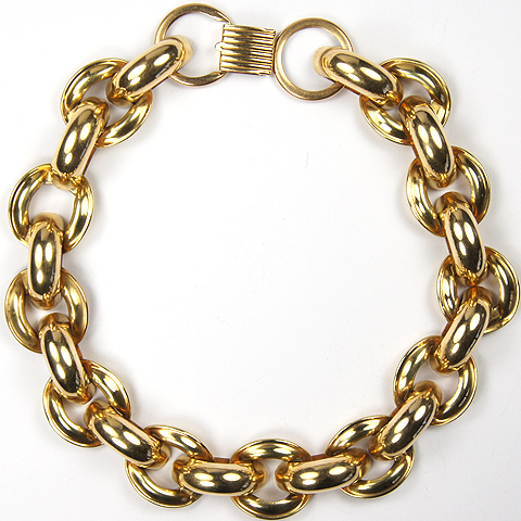 Alice Caviness Gold Filled Chain Link Choker Necklace