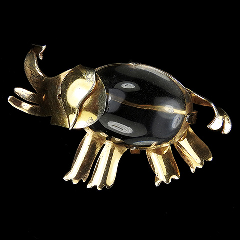Jelly Belly Sterling Charging Elephant Pin