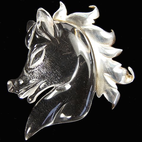 Jelly Belly Horse Head with Sterling Golden Mane Pin