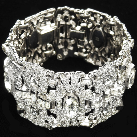 KTF Trifari 'Alfred Philippe' Pave Navettes and Baguettes 1930s Jewels ...