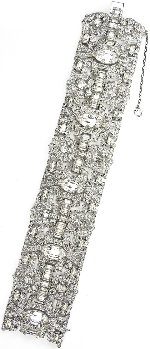 KTF Trifari 'Alfred Philippe' Pave Navettes and Baguettes 1930s Jewels ...